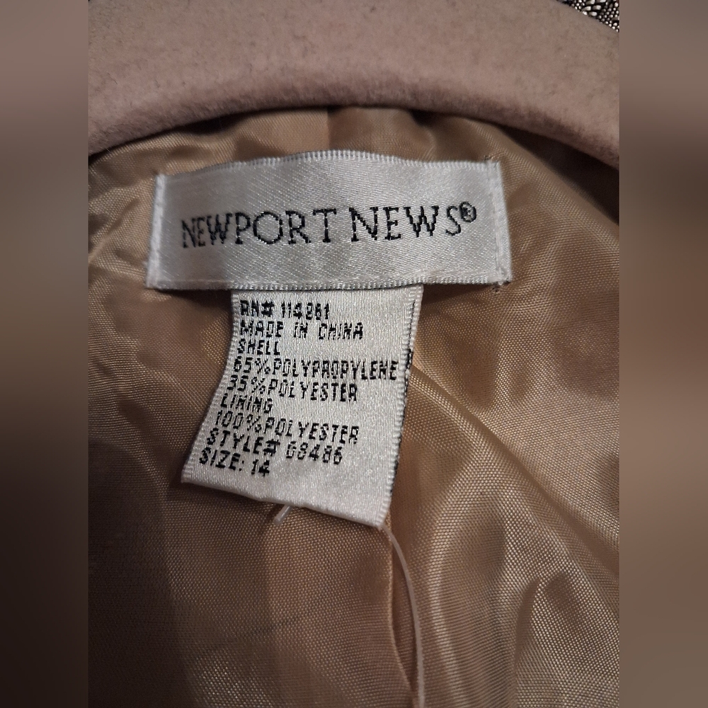Newport News Metallic Brocade Gold Silver Suit - Picture 6 of 11